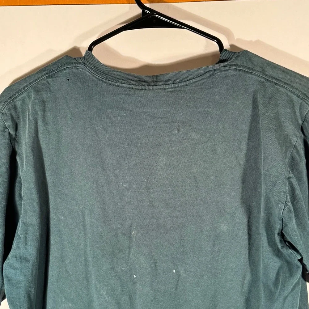 Vintage 90'S Nike Mini Swoosh USA Size S Small Shirt Green‎ V-Neck T-Shirt